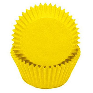 Caissette papier pour cup cake, Jaune (régulière)