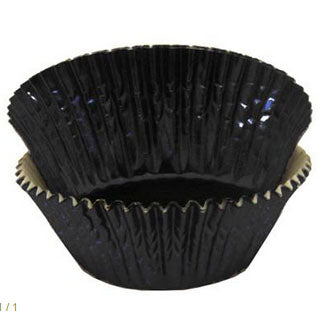 Caissette métallique pour cup cake, Noire - régulière