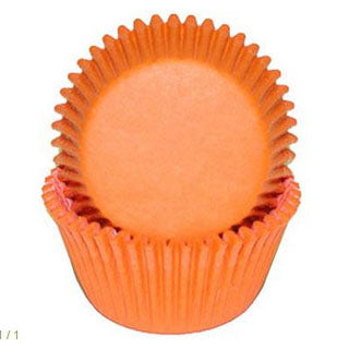 Caissette papier pour cup cake, Orange - régulière