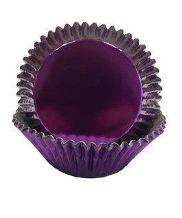 Caissette métallique pour cup cake, Violet - régulière