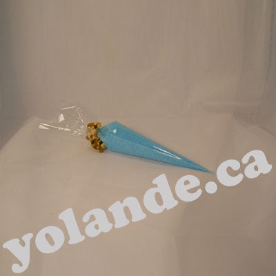 Sac cello clair, en forme de cône, petit, pqt 10