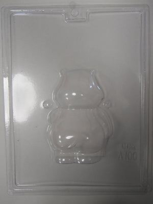 Moule à chocolat de Pâques - Hippopotame - 3D (D-A100)