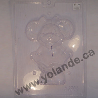 Moule à chocolat de Pâques - Souris 3d (D-A228)