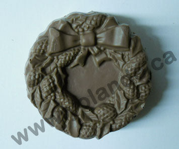 Moule à chocolat Noël - Coffre en forme de couronne de Noël (D-N03)