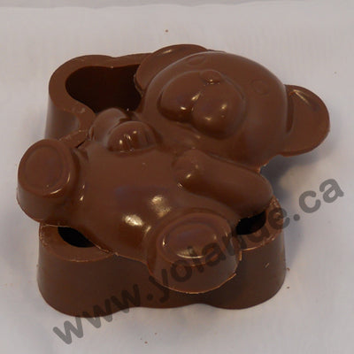 Moule à chocolat  - Coffre en forme d'ourson (D-D118)