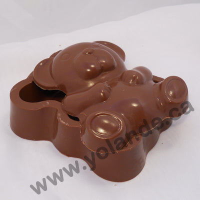 Moule à chocolat  - Coffre en forme d'ourson (D-D118)