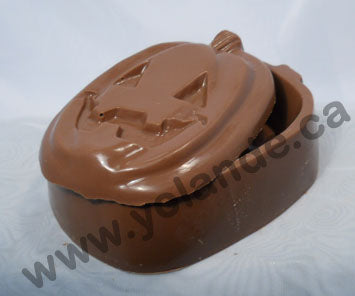 Moule à chocolat Halloween - Coffre en forme de citrouille (D-H170)