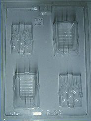 Moule à chocolat Noël - Coffre en forme de cadeau (D-N68)