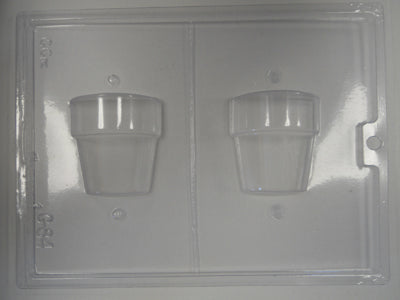 Moule à chocolat - Pot à fleurs 3D (D-G84)