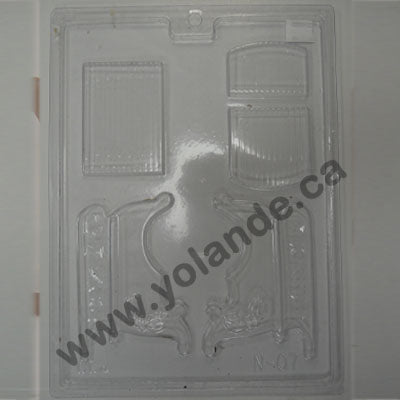 Moule à chocolat Noël - Traîneau du Père Noël 3d (D-N07)