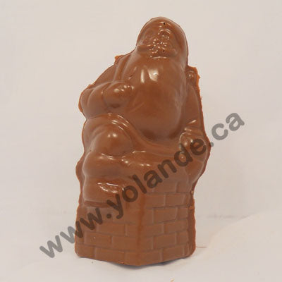 Moule à chocolat Noël - Père Noël sortant de la cheminée en 3d (D-N170)