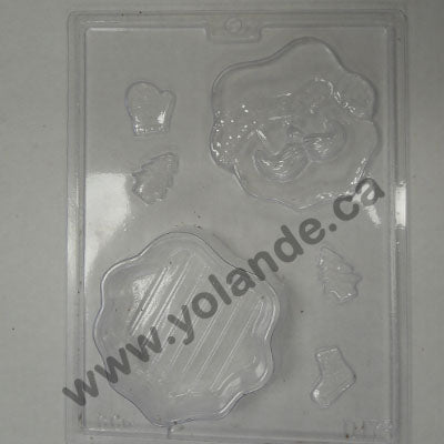 Moule à chocolat Noël - Coffre en forme de Père-Noël (D-N173)