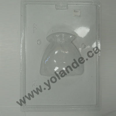 Moule à chocolat Noël - Poche à jouets du Père-Noël en 3d (D-N278)