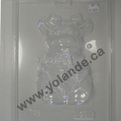 Moule à chocolat Noël - Renne du Père Noël 3d (D-N297)