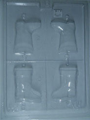 Moule à chocolat Noël - Bottes 3d (D-N97)