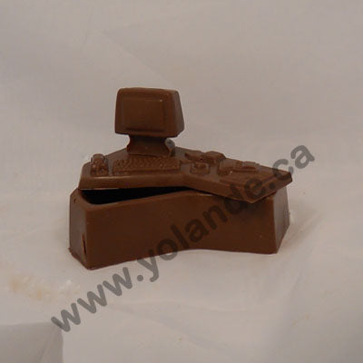 Moule à chocolat Coffre en forme de Bureau et ordinateur (B-O28)