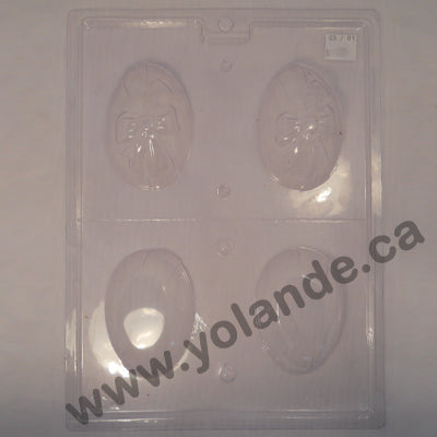 Moule à chocolat de Pâques - Oeufs avec ruban 3D (D-P15)