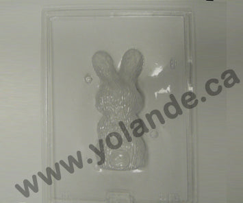 Moule à chocolat de Pâques - Lapin avec une carotte 3d (D-P179)