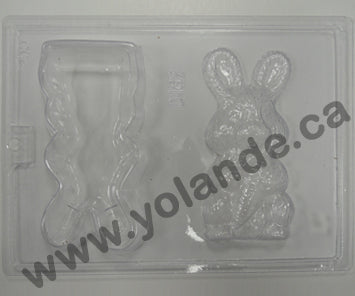 Moule à chocolat de Pâques - Coffre en forme de Lapin (D-P182)