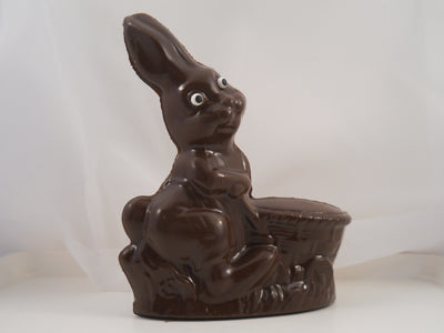 Moule à chocolat de Pâques - Lapin avec brouette 3D (D-P22)