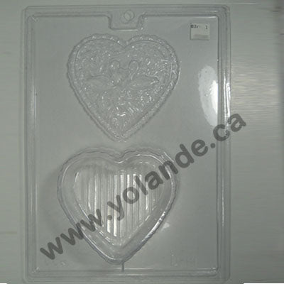 Moule à chocolat St-Valentin - Coffre en forme de Coeur (D-V14)
