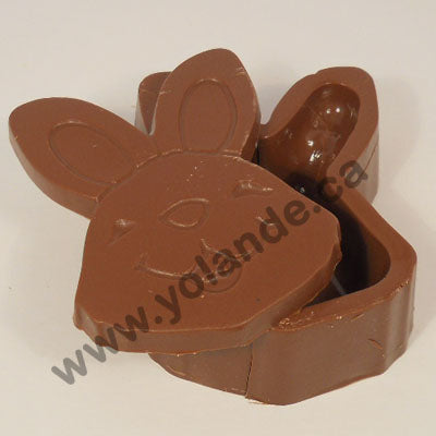 Moule à chocolat de Pâques - Coffre en forme de Tête de Lapin (D-P08)