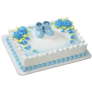 Ornement bébé - bottine bleue