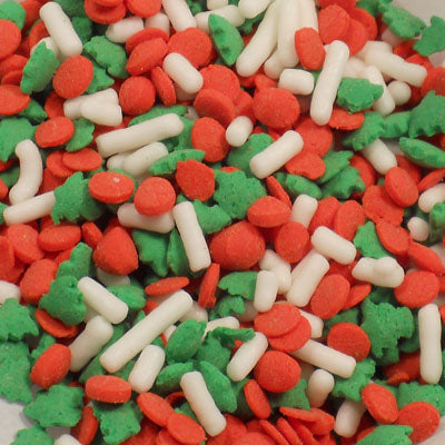 Décorette de Noël - Rouge - Vert - Blanc , 50 gr.