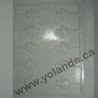 Moule à chocolat Poussins de Pâques - 3,8cm - Suçon (EA-931)