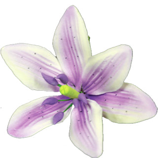 Fleur en pastillage - Stargazer petite - Lavande - 3 1/2"