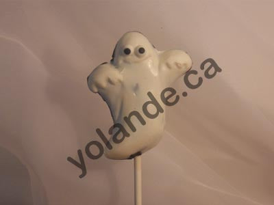 Moule à chocolat Halloween - Fantôme sur bâton - Suçon (S-H32)
