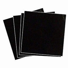 Feuilles d'aluminium Noir pour emballage , qté 25