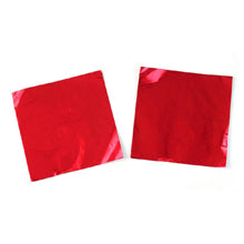 Feuilles d'aluminium Rouge pour emballage , qté 25