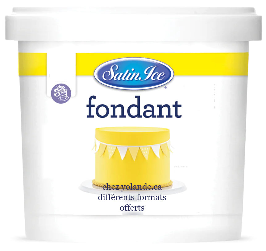 Satin Ice, Fondant à rouler Jaune, 300 gr.