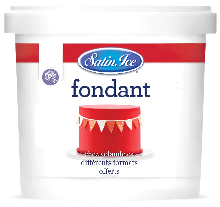 Satin Ice, Fondant à rouler Rouge, 2,5 kgs