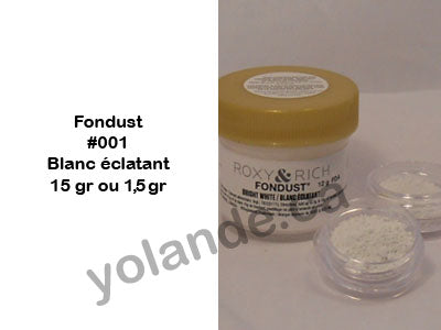 Colorant en poudre - Fondust Blanc éclatant #001