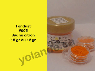 Colorant en poudre - Fondust Jaune citron #005
