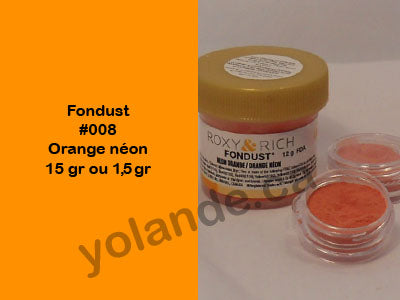 Colorant en poudre - Fondust Orange néon #008