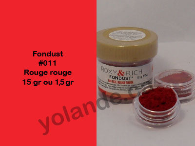 Colorant en poudre - Fondust Rouge rouge #011