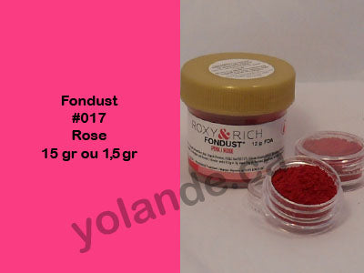 Colorant en poudre - Fondust Rose #017