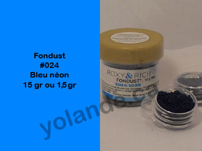 Colorant en poudre - Fondust Bleu néon #024