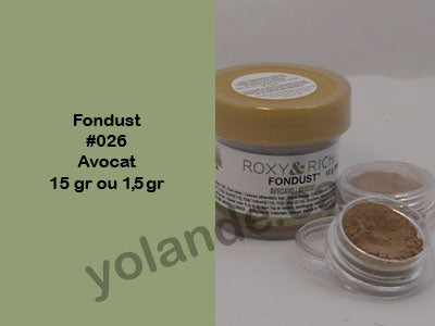 Colorant en poudre - Fondust Avocat #026