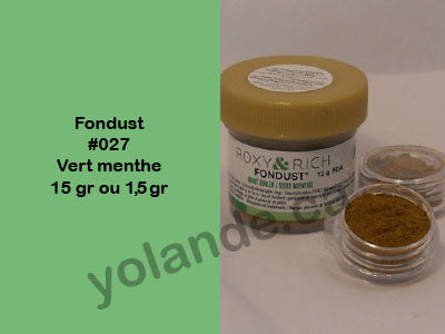 Colorant en poudre - Fondust Vert menthe #027