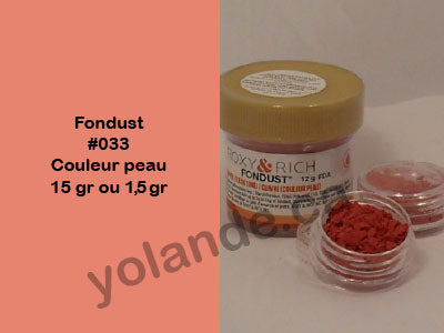 Colorant en poudre - Fondust Couleur peau #033
