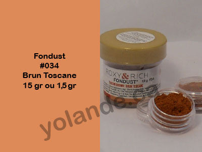 Colorant en poudre - Fondust Brun Toscane #034