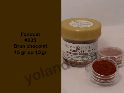 Colorant en poudre - Fondust Brun chocolat #035