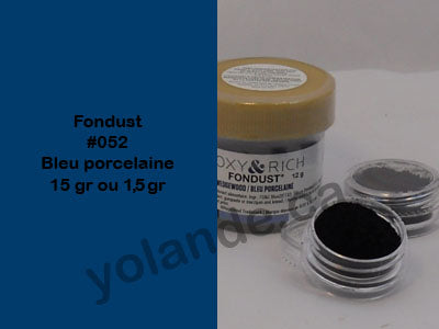 Colorant en poudre - Fondust Bleu porcelaine #052