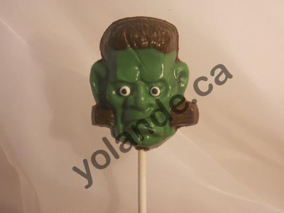 Moule à chocolat Halloween - Frankenstein sur bâton - Suçon (S-H27)