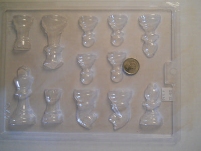 Moule à chocolat - Pièce d'échec - Bouchée - Jeux (B-G42)