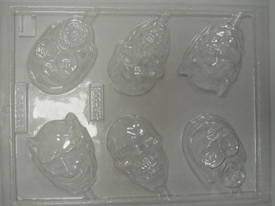 Monstre - Squelette - Tête sur bâton - Suçon - Halloween (HA-358)